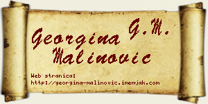 Georgina Malinović vizit kartica